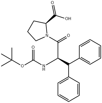 BOC-D-DIPHENYLALANINE-L-PROLINE Struktur