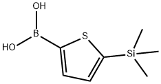 5-TRIMETHYLSILYLTHIOPHENE-2-BORONIC ACID Struktur