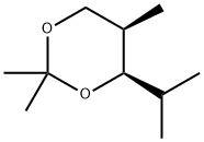 1,3-Dioxane,2,2,5-trimethyl-4-(1-methylethyl)-,cis-(9CI) Struktur