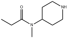 Propanamide,  N-methyl-N-4-piperidinyl- Struktur