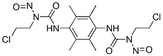 1,1'-(2,3,5,6-Tetramethyl-p-phenylene)bis[3-(2-chloroethyl)-3-nitrosourea] Struktur