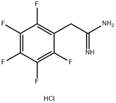 2-Pentafluorophenyl-acetamidine HCl Struktur