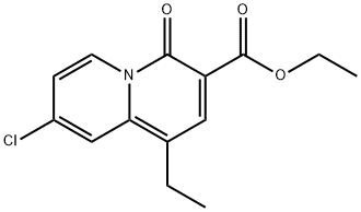 ETHYL 8-CHLORO-1-ETHYL-4-OXO-4H-QUINOLIZINE-3-CARBOXYLATE Struktur