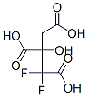 2,2-difluorocitric acid Struktur