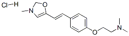 N,N-dimethyl-2-[4-[(E)-2-(3-methyloxazol-5-yl)ethenyl]phenoxy]ethanami ne hydrochloride Struktur