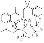 2,6-DIISOPROPYLPHENYLIMIDO NEOPHYLIDENEMOLYBDENUM BIS(HEXAFLUORO-T-BUTOXIDE) Struktur