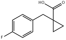 1-(4-FLUOROBENZYL)CYCLOPROPANECARBOXYLIC ACID Struktur