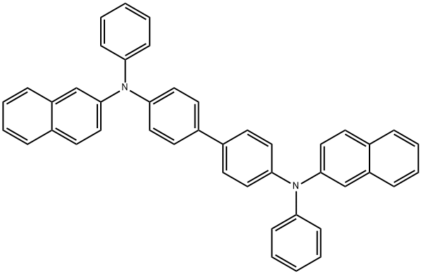 N,N'-ジ-2-ナフチル-N,N'-ジフェニルベンジジン 化學(xué)構(gòu)造式