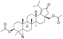 21-Oxolup-18-ene-3-beta,28-diyldiacetate Struktur