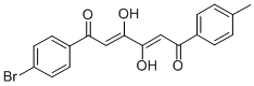 (Z,Z)-1-(4-Bromophenyl)-3,4-dihydroxy-6-(4-methylphenyl)-2,4-hexadiene -1,6-dione Struktur