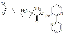 2,2'-bipyridine-alpha, alpha-diaminosuberic acid palladium(II) Struktur