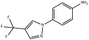 4-(4-(trifluoromethyl)-1H-pyrazol-1-yl)aniline Struktur