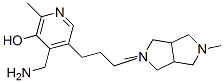 3,7-dimethyl-10-(3-(4-aminomethyl-5-hydroxy-6-methyl-3-pyridyl)propyl)-3,7,10-triazatricyclo(3.3.3.0(1,5))undecane Struktur