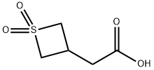 2-(1,1-Dioxidothietan-3-yl)acetic acid Struktur