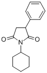 2,5-Pyrrolidinedione, 1-cyclohexyl-3-phenyl- Struktur