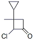 Cyclobutanone,  2-chloro-3-cyclopropyl-3-methyl- Struktur