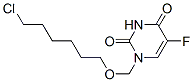 1-((6-chlorohexyloxy)methyl)-5-fluorouracil Struktur