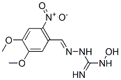 N1-Hydroxy-N3[(3,4-dimethoxy-6-nitrobenzylidene)amino]guanidine Struktur