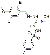 N1-Hydroxy-N3[(6-bromo-3,4-dimethoxybenzylidene)amino]guanidine tosyla te Struktur