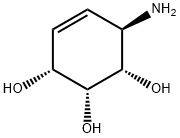 4-Cyclohexene-1,2,3-triol,6-amino-,[1S-(1alpha,2alpha,3alpha,6beta)]-(9CI) Struktur