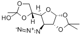 3-AZIDO-3-DEOXY-1,2:5,6-DI-O-ISOPROPYLIDENE-ALPHA-D-GLUCOFURANOSE Struktur