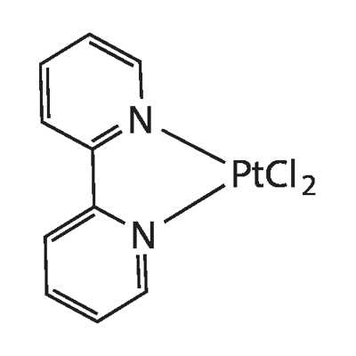 (2,2'-BIPYRIDINE)DICHLOROPLATINUM(II) Struktur