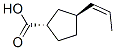 Cyclopentanecarboxylic acid, 3-(1-propenyl)-, [1alpha,3beta(Z)]- (9CI) Struktur