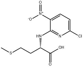 2-[(6-chloro-3-nitro-2-pyridinyl)amino]-4-(methylsulfanyl)butanoic acid Struktur