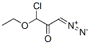 2-Propanone,  1-chloro-3-diazo-1-ethoxy- Struktur