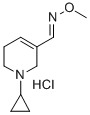 1-Cyclopropyl-1,2,5,6-tetrahydropyridine-3-carboxaldehyde-O-methyloxim e hydrochloride Struktur