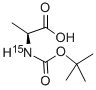 BOC-[15N]ALA-OH Struktur