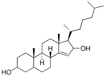 cholest-14-ene-3,16-diol Struktur