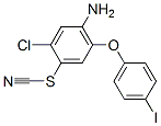 4-Amino-2-chloro-5-(4-iodophenoxy)phenyl thiocyanate Struktur