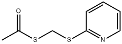 Ethanethioic acid, S-[(2-pyridinylthio)methyl] ester (9CI) Struktur