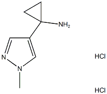 1-(1-Methyl-1H-pyrazol-4-yl)cyclopropanamine dihydrochloride Struktur