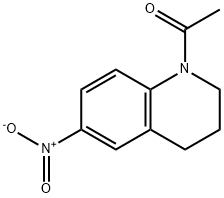 1-(6-Nitro-3,4-dihydro-2H-quinolin-1-yl)-ethanone Struktur