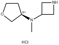 N-methyl-N-[(3R)-oxolan-3-yl]azetidin-3-amine dihydrochloride Struktur