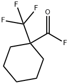 Cyclohexanecarbonyl fluoride, 1-(trifluoromethyl)- (9CI) Struktur