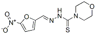 4-Morpholinecarbothioic acid N'-(5-nitrofurfurylidene) hydrazide Struktur