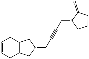 1-[4-(3a,4,7,7a-Tetrahydroisoindolin-2-yl)-2-butynyl]-2-pyrrolidone Struktur