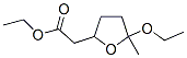 2-Furanaceticacid,5-ethoxytetrahydro-5-methyl-,ethylester(9CI) Struktur