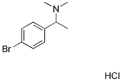 N-[1-(4-bromophenyl)ethyl]-N,N-dimethylamine hydrochloride Struktur