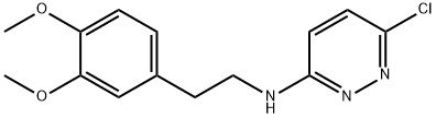 3-PYRIDAZINAMINE, 6-CHLORO-N-[2-(3,4-DIMETHOXYPHENYL)ETHYL]- Struktur