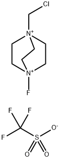 1-CHLOROMETHYL-4-FLUORO-1,4-DIAZONIABICYCLO[2.2.2]OCTANE BIS(TRIFLUOROMETHANESULFONATE) Struktur