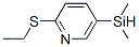 Pyridine, 5-(dimethylsilyl)-2-(ethylthio)- (9CI) Struktur