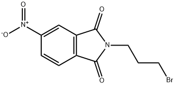 2-(3-BROMOPROPYL)-5-NITROISOINDOLINE-1,3-DIONE Struktur