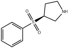 (3S)-3-(benzenesulfonyl)pyrrolidine Struktur