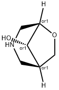 endo-8-Hydroxy-6-oxa-3-azabicyclo[3.2.1]octane Struktur