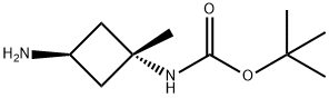 cis-(3-AMino-1-Methyl-cyclobutyl)carbaMic acid tert-butyl este Struktur