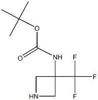 3-(Boc-amino)-3-(trifluoromethyl)azetidine Struktur